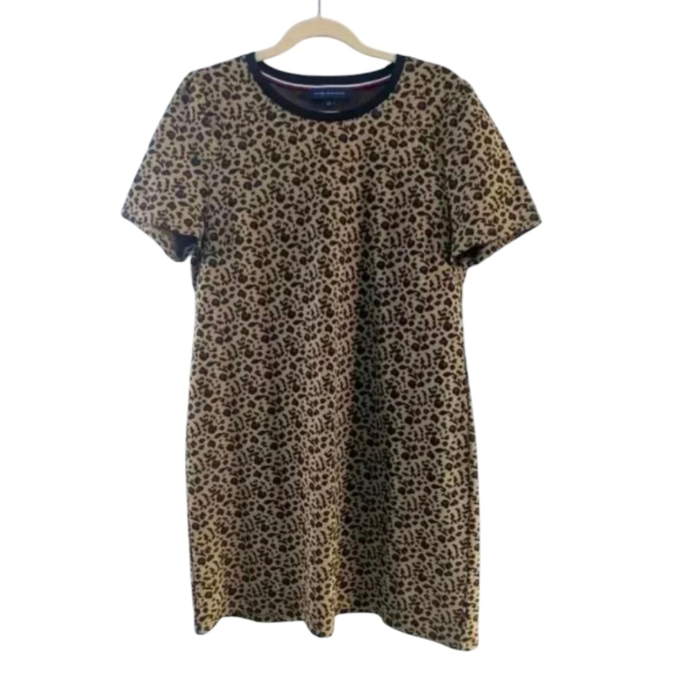 Tommy Hilfiger Leopard Print Dress size large - Picture 2 of 6